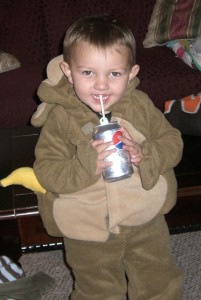Monkeys like bananas *and* Diet Pepsi.
