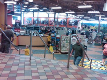 The automotive section (one of them).